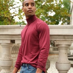 Lands End (Rich Burgundy Super-T turtleneck) 🐢 ❄️